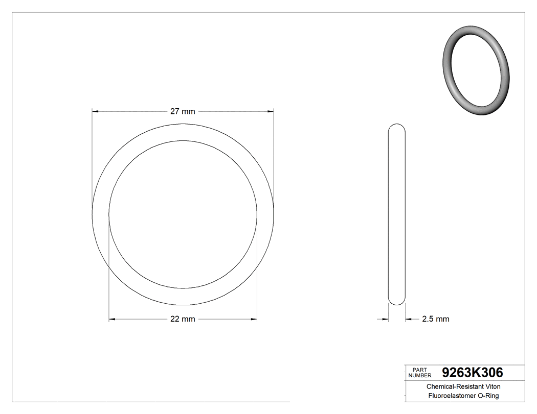 Technical drawing - 9263K306